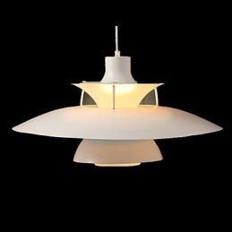 Lampadario a sospensione moderno contemporaneo cromo bianco 50 cm E12/E14