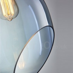 Lampada a sospensione contemporanea in vetro 1 luce E27 Ø 23 cm H 40 cm