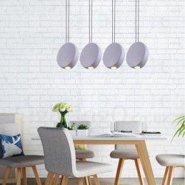 Lampada a sospensione moderna contemporanea 1 luce Ø 25 cm in lega di alluminio