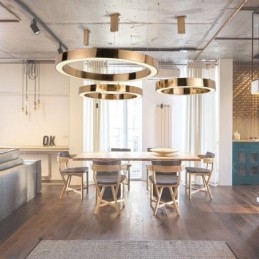 Lampada a sospensione moderna contemporanea in acciaio con paralume in acrilico, 1 luce