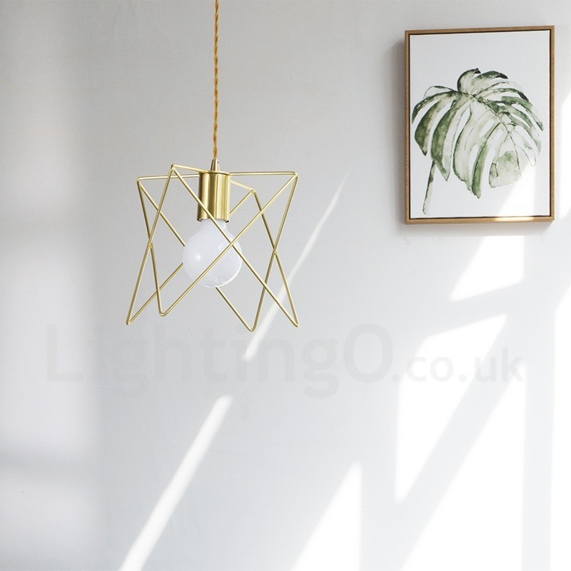 Lampada a sospensione in acciaio 1 luce E27 Ø 17 cm H 20 cm