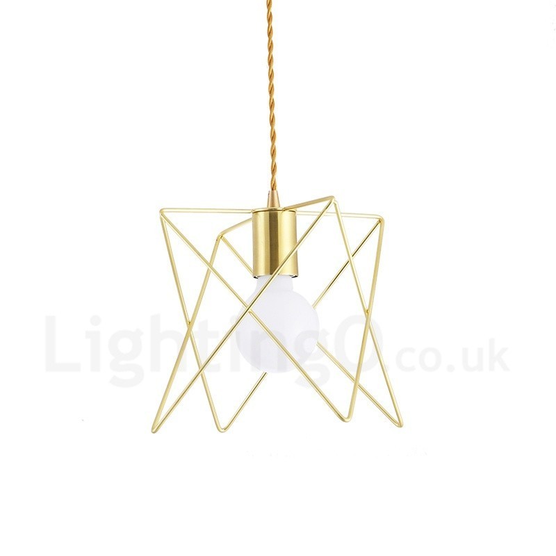 Lampada a sospensione in acciaio 1 luce E27 Ø 17 cm H 20 cm