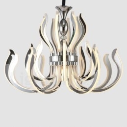 Lampadario moderno contemporaneo in acrilico 24 luci LED Ø 90 cm H 55 cm