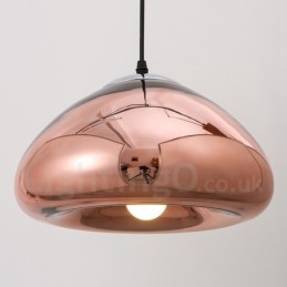 Lampada a sospensione contemporanea in vetro 1 luce Ø 30 cm portalampada E27