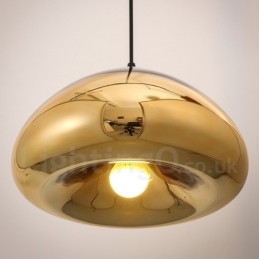 Lampada a sospensione contemporanea in vetro 1 luce Ø 30 cm portalampada E27