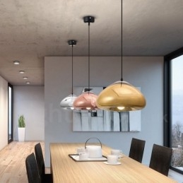 Lampada a sospensione contemporanea in vetro 1 luce Ø 30 cm portalampada E27