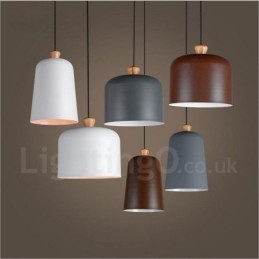 Lampada a sospensione contemporanea 1 luce in lega di alluminio con attacco E27