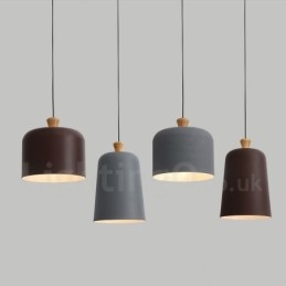 Lampada a sospensione contemporanea 1 luce in lega di alluminio con attacco E27