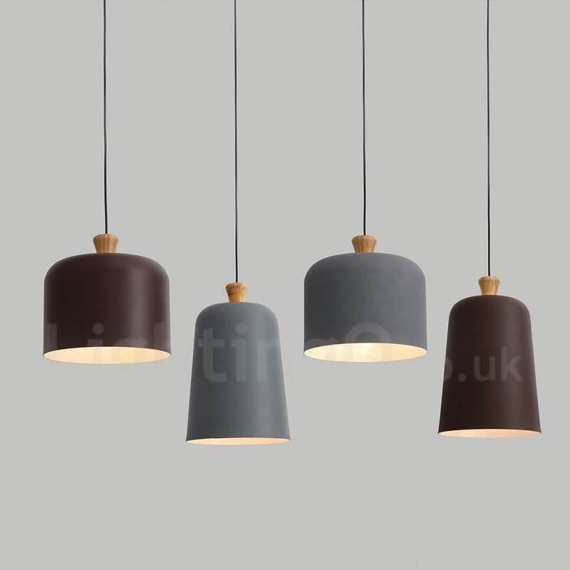 Lampada a sospensione contemporanea 1 luce in lega di alluminio con attacco E27