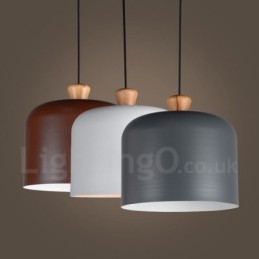 Lampada a sospensione contemporanea 1 luce in lega di alluminio con attacco E27