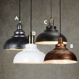 Lampada a sospensione moderna contemporanea 1 luce in lega di alluminio con paralume in lega di alluminio
