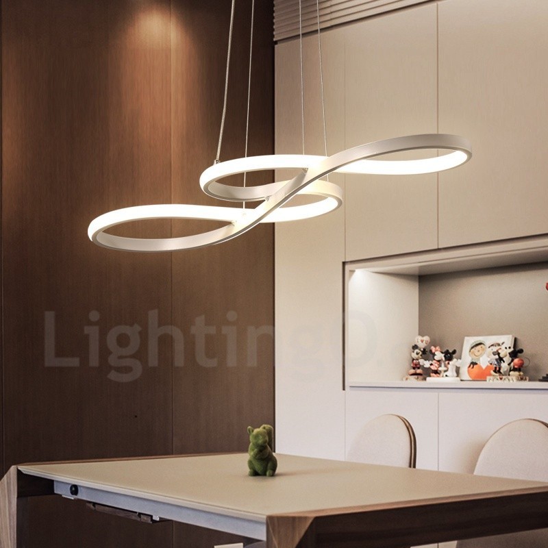 Lampada a sospensione moderna in lega di alluminio con paralume in acrilico, 75 cm