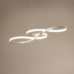 Lampada a sospensione moderna in lega di alluminio con paralume in acrilico, 75 cm
