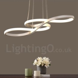 Lampada a sospensione moderna in lega di alluminio con paralume in acrilico, 75 cm