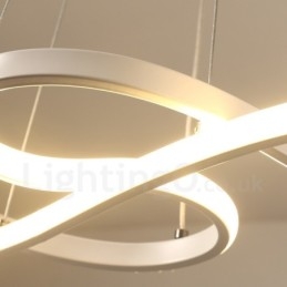 Lampada a sospensione moderna in lega di alluminio con paralume in acrilico, 75 cm