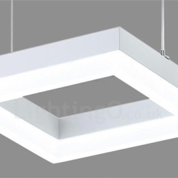 Lampada a sospensione contemporanea a 3 luci in lega di alluminio con paralume in acrilico, diametro 70 cm