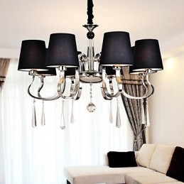 Lampadario classico tradizionale in metallo nichel