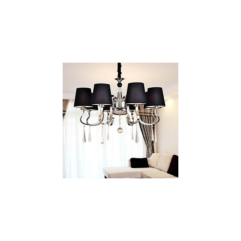 Lampadario classico tradizionale in metallo nichel
