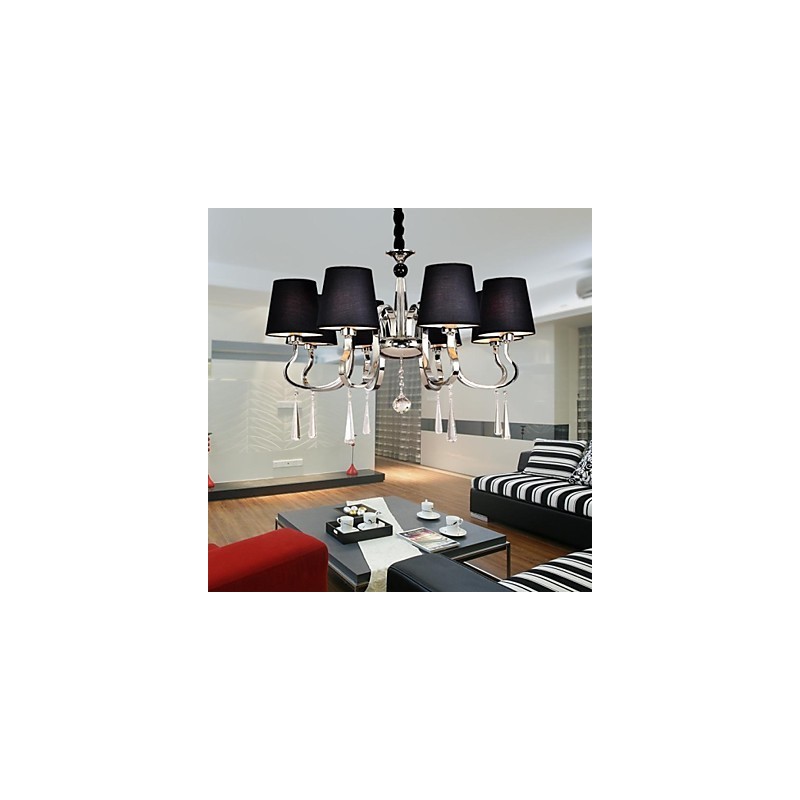 Lampadario classico tradizionale in metallo nichel