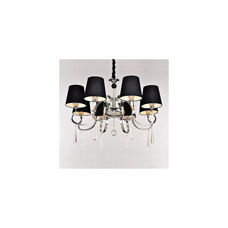 Lampadario classico tradizionale in metallo nichel