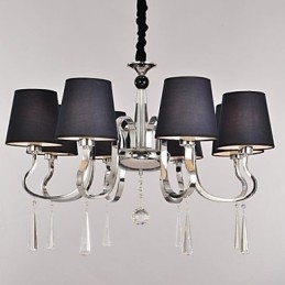 Lampadario classico tradizionale in metallo nichel