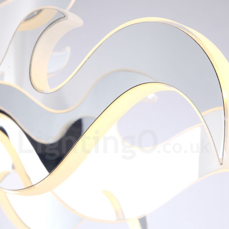 Lampadario moderno contemporaneo dimmerabile a 9 luci in acciaio con paralume in acrilico