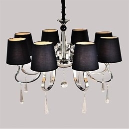 Lampadario classico tradizionale in metallo nichel
