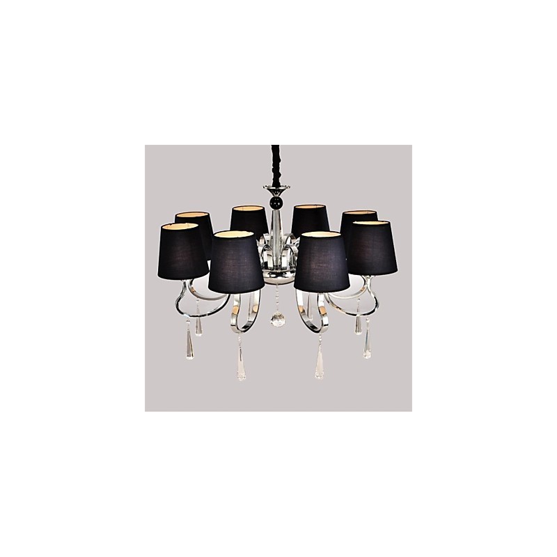 Lampadario classico tradizionale in metallo nichel