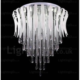 Lampadario moderno contemporaneo 12 luci in cristallo Ø 60 cm H 78 cm