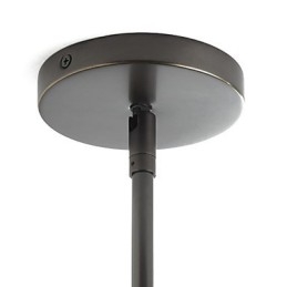 Lampadario tradizionale a 6 luci con paralume in vetro trasparente a bolle