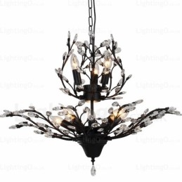Lampadario rustico country 8 luci E14 Ø 78 cm H 55 cm