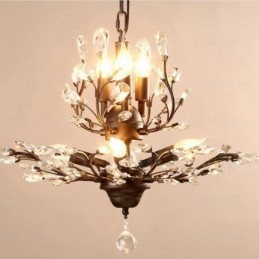 Lampadario rustico country 8 luci E14 Ø 78 cm H 55 cm