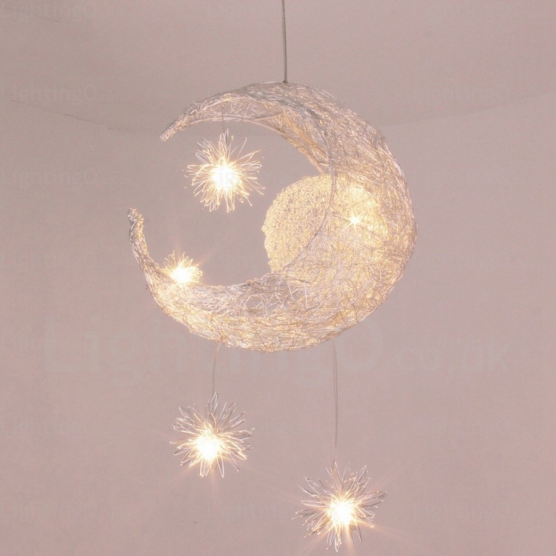 Lampada a sospensione moderna contemporanea 5 luci G4 Ø 40 cm