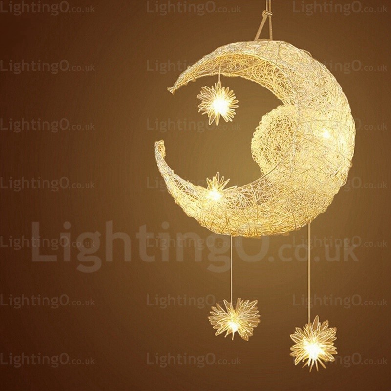 Lampada a sospensione moderna contemporanea 5 luci G4 Ø 40 cm