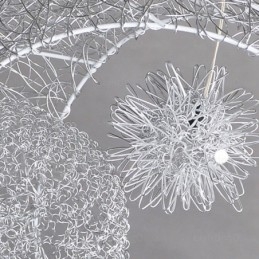 Lampada a sospensione moderna contemporanea 5 luci G4 Ø 40 cm