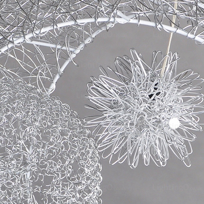 Lampada a sospensione moderna contemporanea 5 luci G4 Ø 40 cm