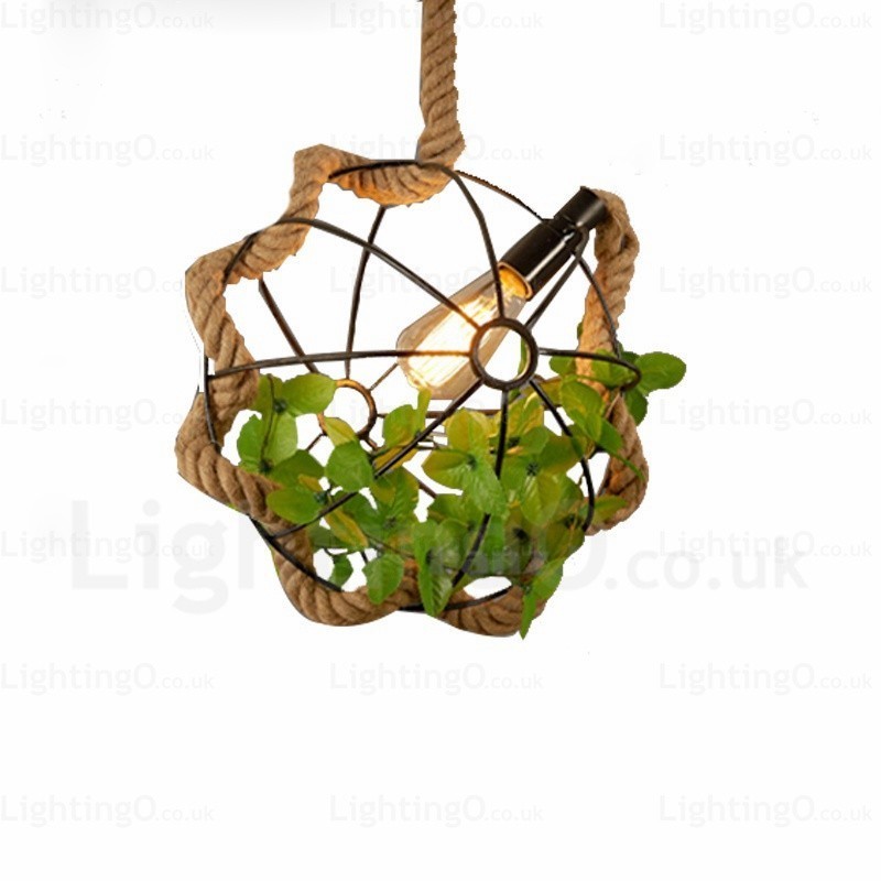 Lampada a sospensione vintage rustica 1 luce E27 Ø33 cm