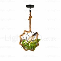 Lampada a sospensione vintage rustica 1 luce E27 Ø33 cm