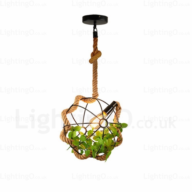 Lampada a sospensione vintage rustica 1 luce E27 Ø33 cm