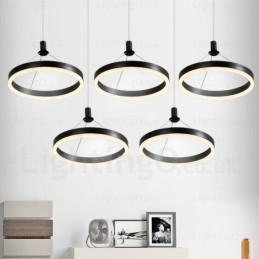 Lampada a sospensione moderna 1 luce con paralume in acrilico, diametro 30 cm