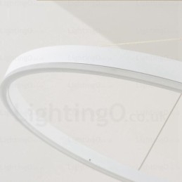 Lampada a sospensione moderna 1 luce con paralume in acrilico, diametro 30 cm