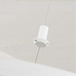 Lampada a sospensione moderna 1 luce con paralume in acrilico, diametro 30 cm