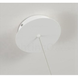 Lampada a sospensione moderna 1 luce con paralume in acrilico, diametro 30 cm