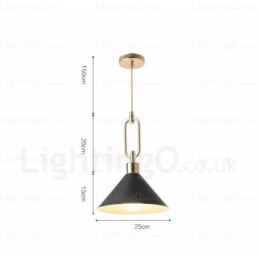 Lampada a sospensione moderna nordica 1 luce con paralume in acciaio inox E27