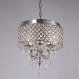 Lampada a sospensione contemporanea 1 luce con paralume in cristallo E14 Ø40 cm H45 cm