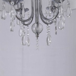 Lampada a sospensione contemporanea 1 luce con paralume in cristallo E14 Ø40 cm H45 cm