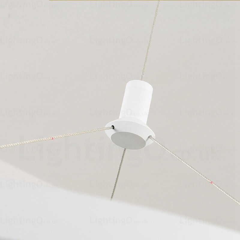 Lampada a sospensione moderna contemporanea a 2 luci con paralume in acrilico, diametro 30 cm
