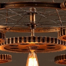 Lampada a sospensione vintage retrò a 7 luci E27