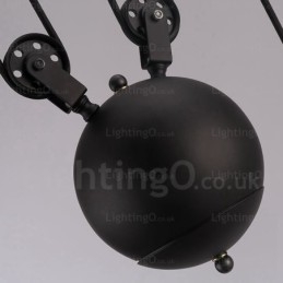 Lampada a sospensione moderna contemporanea 2 luci paralume in vetro E27 83 cm