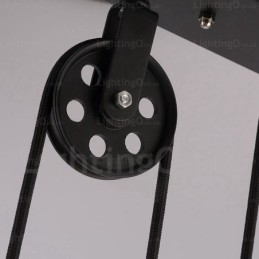 Lampada a sospensione moderna contemporanea 2 luci paralume in vetro E27 83 cm